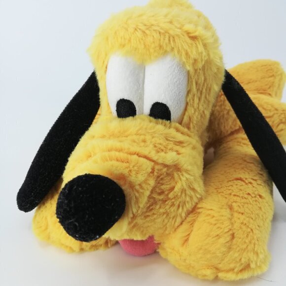 Disney Parks Pluto Stuffed Animal 14.5" Walt Disney Dog Puppy Collar Tongue Out - Picture 4 of 12